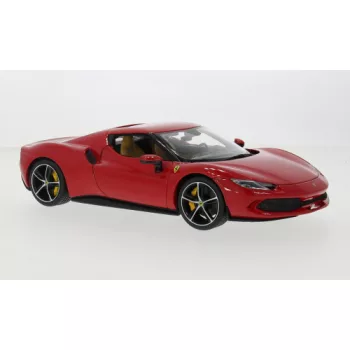 Burago - Ferrari 296 GTB, rot, 2023, 1:18