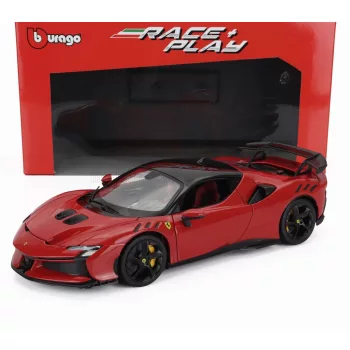   Burago - FERRARI SF90 XX STRADALE 2024 ROSSO CORSA - RED BLACK