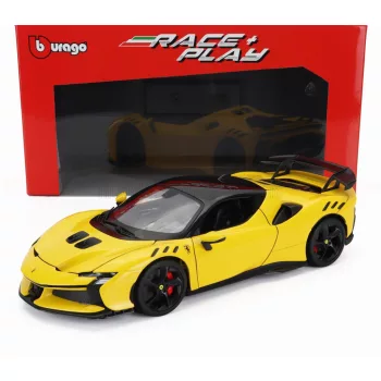   Burago - FERRARI SF90XX STRADALE 2024 GIALLO MODENA - YELLOW BLACK