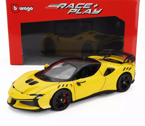 Burago - FERRARI SF90XX STRADALE 2024 GIALLO MODENA - YELLOW BLACK
