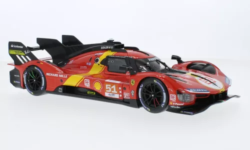 Burago - Bburago, Ferrari 499P, 24h Le Mans, 2023, Ferrari AF Corse, #51, 1:18