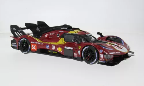 Burago - Ferrari 499P 3.0L TURBO V6 24h Le Mans 2025 #51 A.P.Guidi/A.Giovinazzi