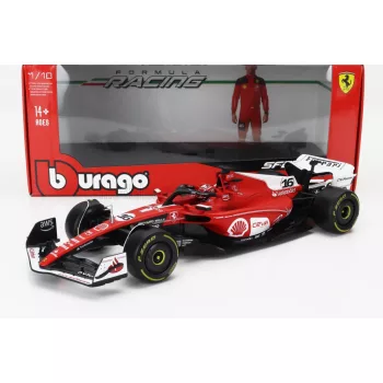  Burago - FERRARI F1  SF-23 TEAM SCUDERIA FERRARI N 16 2nd LAS VEGAS USA GP 2023 CHARLES LECLERC RED WHITE BLACK