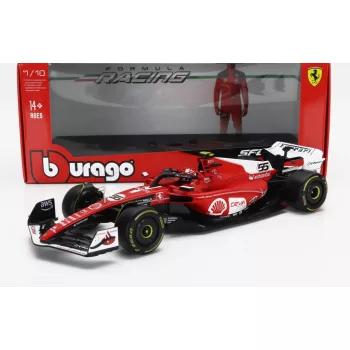   Burago - FERRARI F1  SF-23 TEAM SCUDERIA FERRARI N 55 LAS VEGAS USA GP 2023 CARLOS SAINZ RED WHITE BLACK