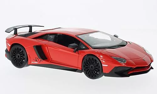 Burago - Lamborghini Aventador LP750-4 SV, hellrot, 1:24