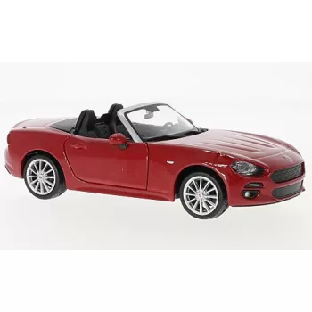 Burago - Bburago, Fiat 124 Spider, rot, 2017, 1:24