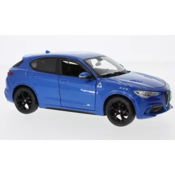 Burago - Bburago, Alfa Romeo Stelvio, blau, 1:24