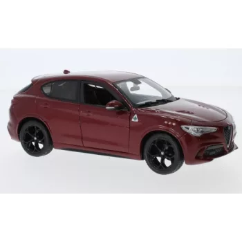 Burago - Alfa Romeo Stelvio, dunkelrot, 1:24