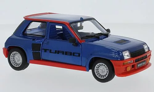 Burago - Bburago, Renault 5 Turbo, blau, 1982, 1:24