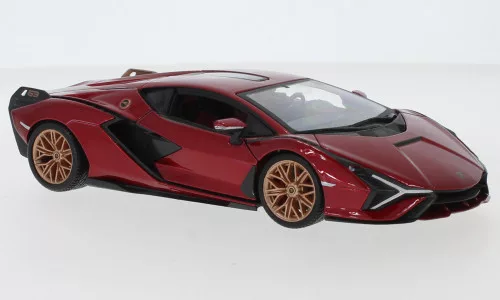 Burago - Lamborghini Sian FKP 37, rot, 1:24
