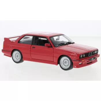 Burago - BMW M3 (E30), rot, 1988, 1:24