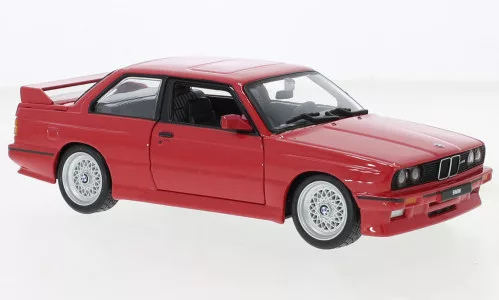 Burago - BMW M3 (E30), rot, 1988, 1:24