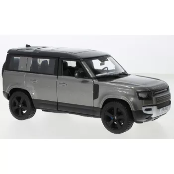 Burago - Land Rover Defender 110, grau, 2022, 1:24