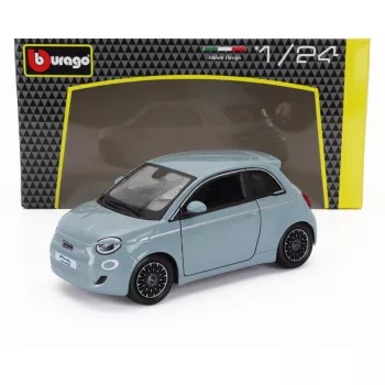 Burago - FIAT 500e FULL ELECTRIC 2021 LIGHT BLUE