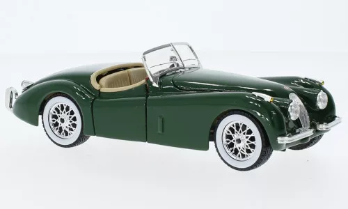 Burago - Bburago, Jaguar XK 120 Roadster, grün, 1951, 1:24