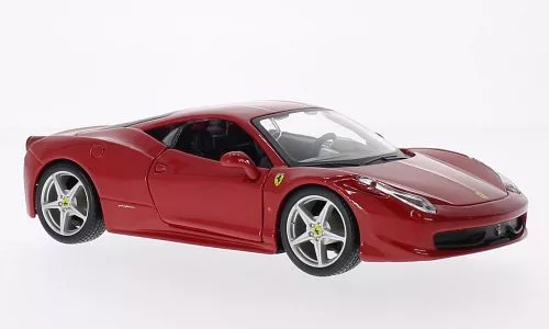Burago - Ferrari 458 Italia, rot, 1:24