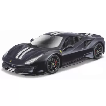   Burago - Bburago, Ferrari 488 Pista, dunkelblau/silber, 2018, 1:24