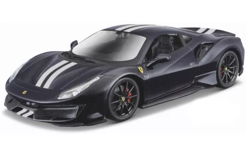 Burago - Bburago, Ferrari 488 Pista, dunkelblau/silber, 2018, 1:24