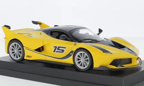 Burago - Ferrari FXX-K, gelb/schwarz, 2015, 1:24