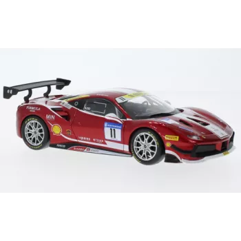   Burago - Bburago, Ferrari 488 Challenge, 2017, Formula Racing, #11, 1:24
