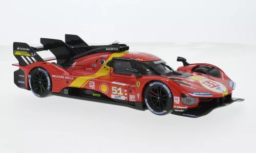 Burago - Bburago, Ferrari 499P, 24h Le Mans, 2023, Scuderia Ferrari, #51, 1:24
