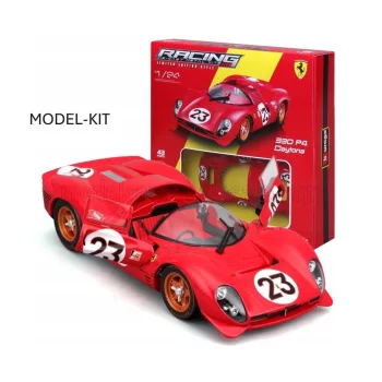   Burago - FERRARI 330 P3 4.0L V12 SPIDER TEAM FERRARI SPA SEFAC N 23 WINNER 24h DAYTONA 1967 LORENZO BANDINI - CHRIS AMON RED