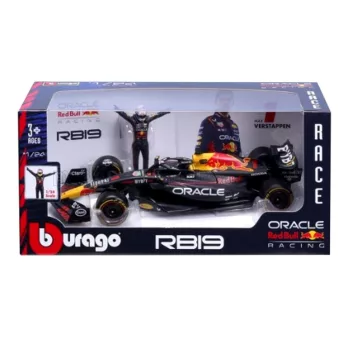   Burago - RED BULL F1  RB19 TEAM ORACLE RED BULL RACING N 11 SEASON 2023 SERGIO PEREZ MATT BLUE YELLOW RED