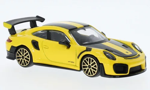 Burago - Bburago, Porsche 911 GT2 RS, gelb/schwarz, 1:43