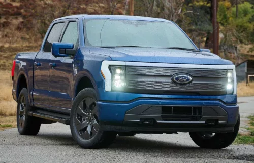 Burago - FORD USA F-150 LIGHTNING PICK-UP 2022 RED MET