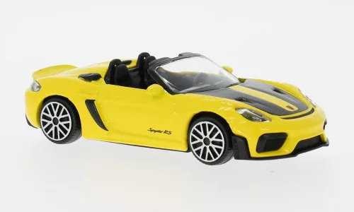 Burago - Porsche 718 Spyder RS, gelb, 2024, 1:43