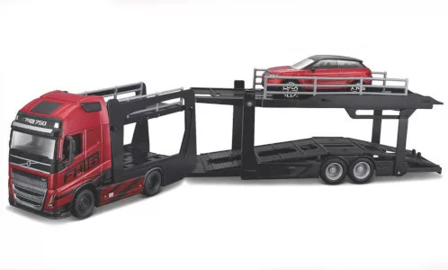 Burago - Bburago, Volvo FH16 GL 750 XXL, rot/Dekor, 1:43
