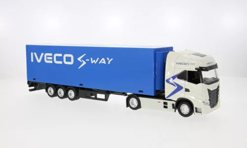 Burago - Iveco S-Way 570 silber/blau 1:43