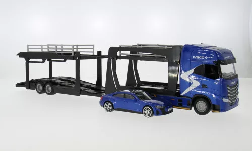 Burago - Iveco S-Way 570 silber/blau 1:43