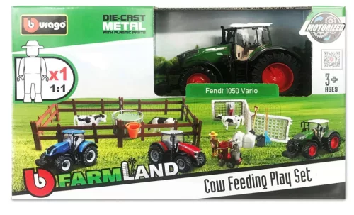 Burago - FENDT SET FARM LANDT 1050 VARIO TRACTOR 2016 VARIOUS