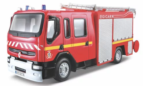 Burago - Bburago, Renault Premium, Service Departemental Incendie (F), 1:50