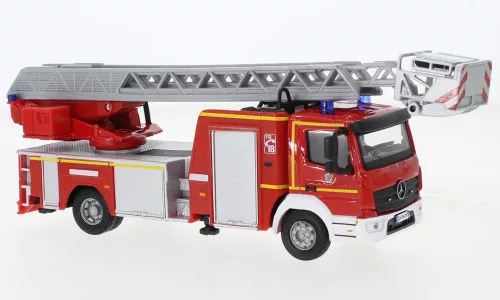 Burago - Bburago, Mercedes Atego 1530F Magirus DLK 23/12, Feuerwehr, 1:50