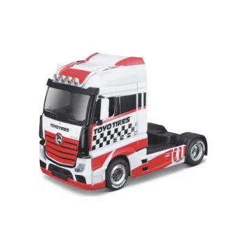   Burago - Mercedes Actros Gigaspace Custom, weiss/Dekor, 2020, Toyo Tires, 1:43