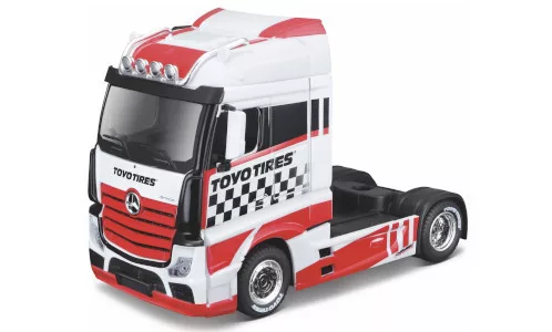 Burago - Mercedes Actros Gigaspace Custom, weiss/Dekor, 2020, Toyo Tires, 1:43