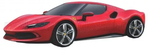 Burago - FERRARI 296 GTB HYBRID 830HP V6 2021 RED