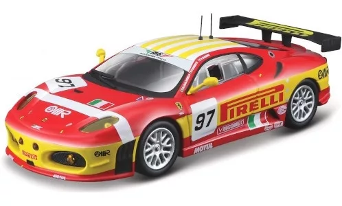 Burago - Bburago, Ferrari F430 GTC, 24h Le Mans, 2008, BMS Scuderia Italia, Pirelli, #97, 1:43
