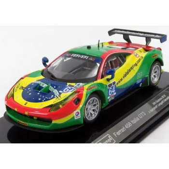   Burago - FERRARI 458 ITALIA GT3 4.5L V8 TEAM SCUDERIA CORSA N 64 24h DAYTONA 2015 A.BERTOLINI - F.LONGO - D.SERRA - M.GOMES RED GREEN BLUE YELLOW