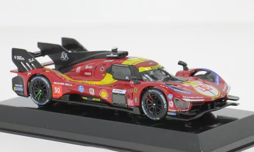 Burago - Ferrari 499P 3.0L TURBO V6 24h Le Mans 2025 #50 A.Fuoco/M.Molina