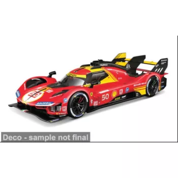   Burago - Ferrari 499P, rot/schwarz, 24h Le Mans, 2024, #50, 1:43