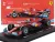 Burago - FERRARI F1  SF-24 TEAM SCUDERIA FERRARI N 16 3rd MIAMI GP 2024 CHARLES LECLERC - WITH PILOT AND SHOWCASE RED BLACK LIGHT BLUE