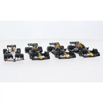   Burago - Bburago, Red Bull 4er Set: Red Bull Racing Formula 1, Formel 1, Oracle Red Bull Racing, Red Bull, 1:43