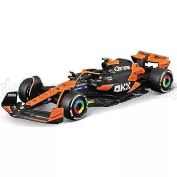   Burago - McLAREN F1  MCL38 TEAM MCLAREN N 4 SEASON 2024 LANDO NORRIS ORANGE BLACK