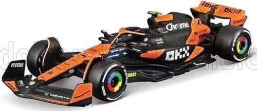 Burago - McLAREN F1  MCL38 TEAM MCLAREN N 4 SEASON 2024 LANDO NORRIS ORANGE BLACK