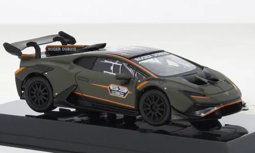 Burago - Bburago, Lamborghini Huracan Super Trofeo Evo 2, oliv, Roger Dubuis, #63, 1:43