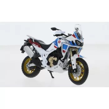 Burago - Honda Africa Twin Adventure, weiss/Dekor, 1:18