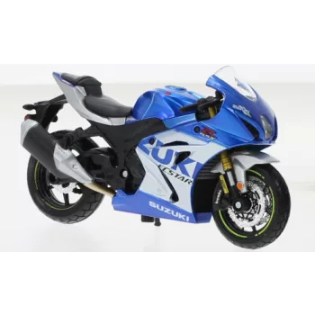 Burago - Suzuki GSX-R 1000 R, blau/silber, 2021, 1:18